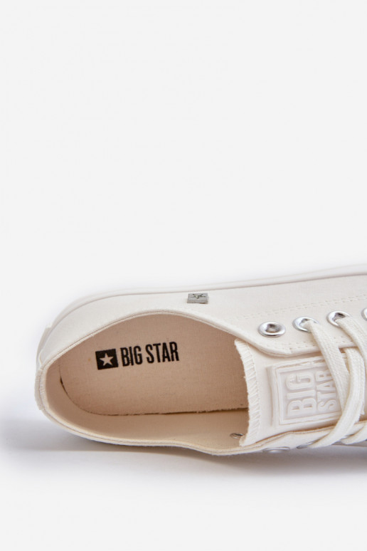Klasikinio modelio Laisvalaikio bateliai Big Star NN274285 baltos spalvos