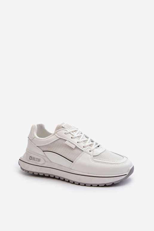 Sneakers modelio batai Moteriškos Big Star NN274A089 baltos spalvos
