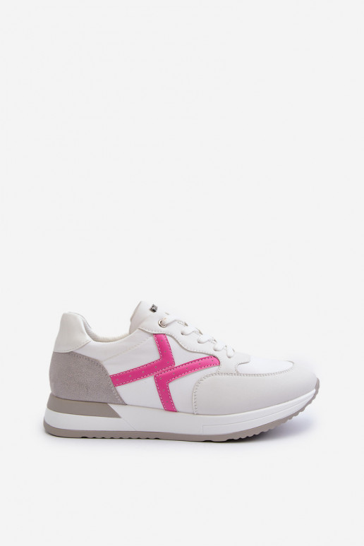 Sneakers modelio batai Moteriškos su platforma INBLU IN000362 baltos spalvos