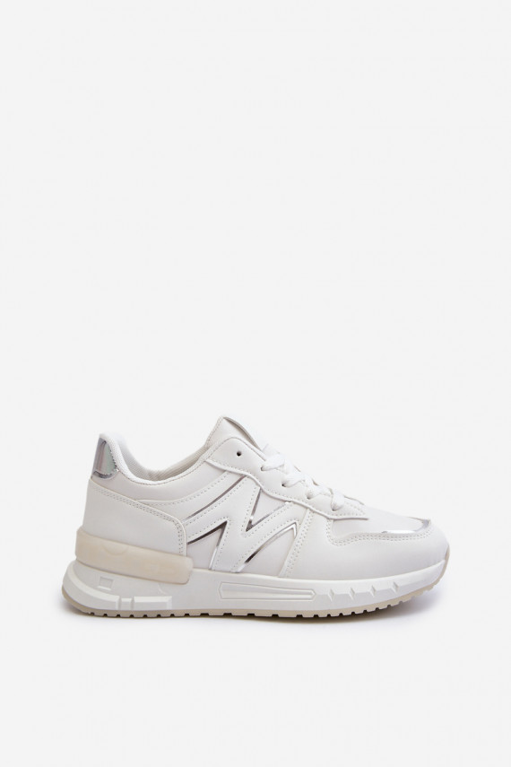 Sneakers modelio batai Moteriškos iš eko odos baltos spalvos Kaimans