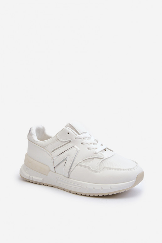 Sneakers modelio batai Moteriškos iš eko odos baltos spalvos Vinelli
