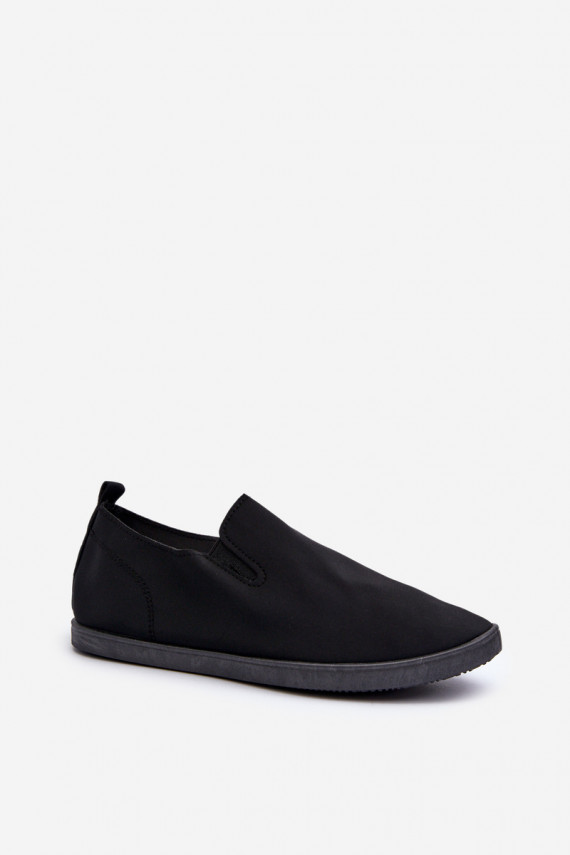 Moteriškos Sportbačiai laisvalaikio batai Slip-On juodos spalvos Lovinia