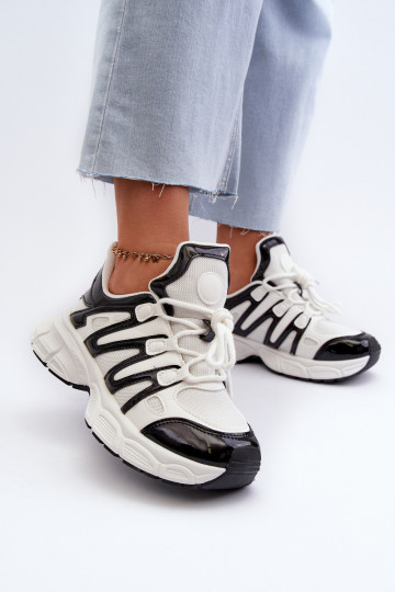 Sneakers modelio batai Moteriškos Baltos-juodos spalvos Ahmani