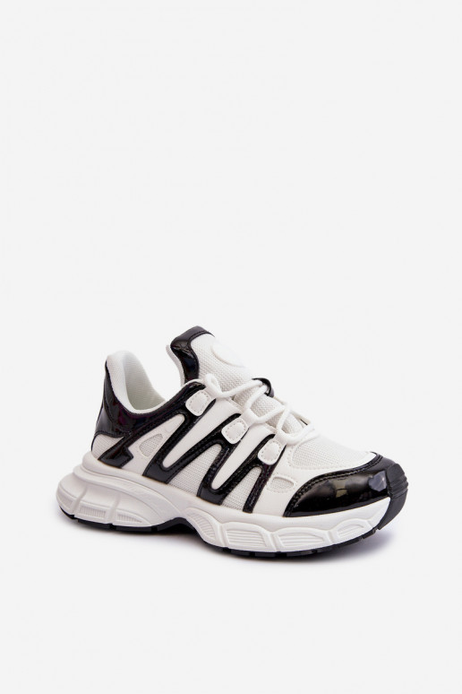 Sneakers modelio batai Moteriškos Baltos-juodos spalvos Ahmani
