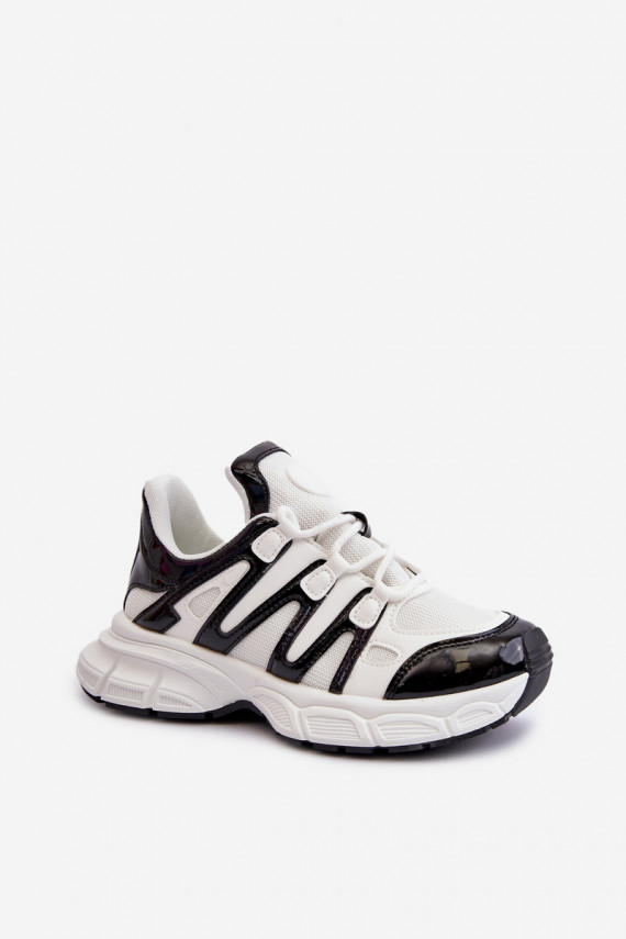 Sneakers modelio batai Moteriškos Baltos-juodos spalvos Ahmani