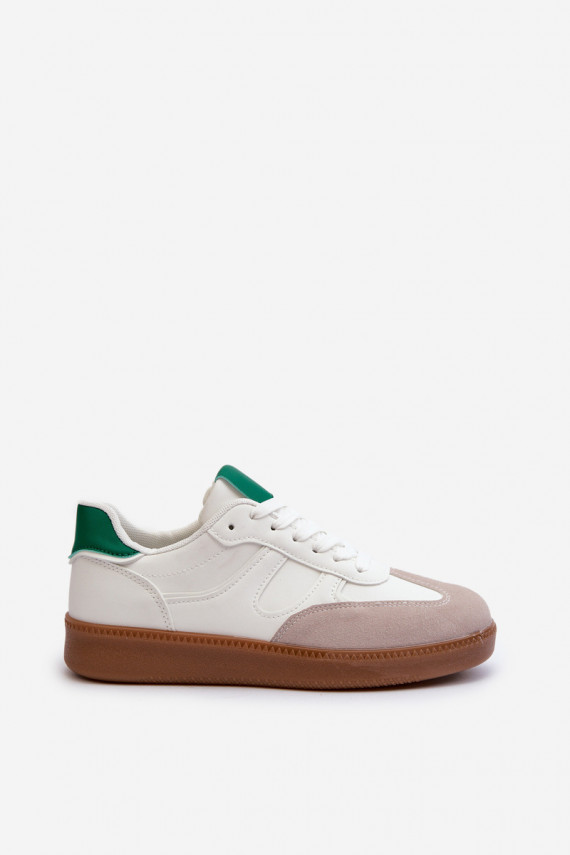 Sneakers modelio batai sportiniai bateliai Žemos moterys baltos spalvos Uvetta
