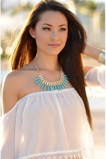 Kaklo papuošalas "Aztec Prophet Turquoise" Limited 2