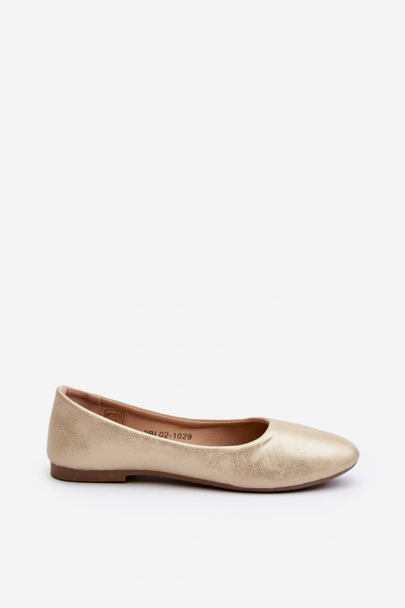 Oda Klasikinio modelio Balerinos aukso spalvos Stacee