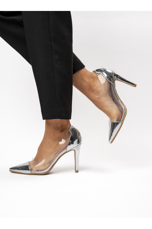 Moteriškos aukštakulniai bateliai ARIANA SILVER Efektowny Blask i Nowoczesna Elegancja