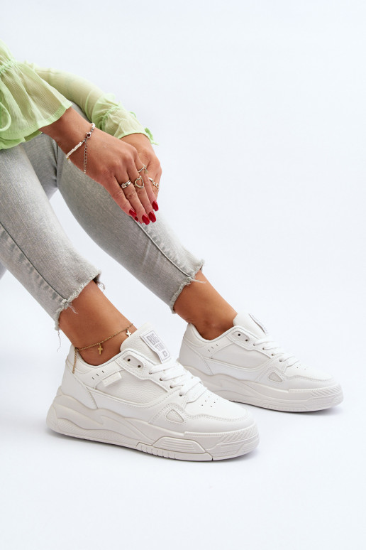 Moteriškos Sneakers modelio batai Big Star NN274667 baltos spalvos