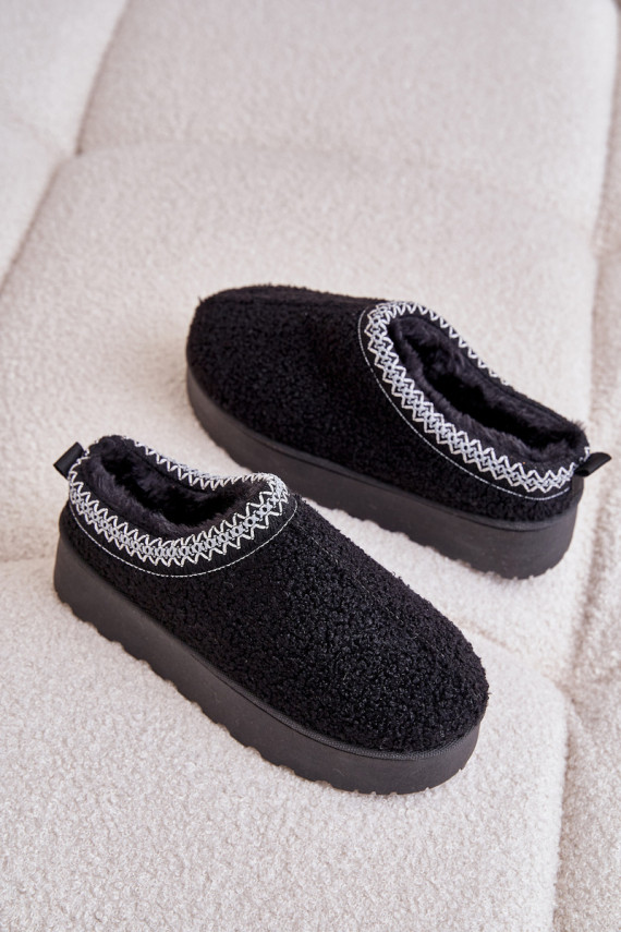 sniego batai Moteriškos su platforma Z Haftem juodos spalvos Tirissa