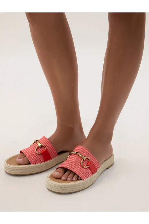 Nina Platform Sandals Red
