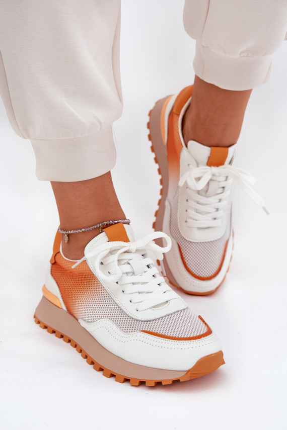 Oda sportiniai bateliai su tinkleliu Moteriškos Vinceza 66775 oranžinės spalvos