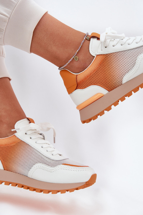 Oda sportiniai bateliai su tinkleliu Moteriškos Vinceza 66775 oranžinės spalvos