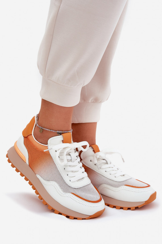 Oda sportiniai bateliai su tinkleliu Moteriškos Vinceza 66775 oranžinės spalvos