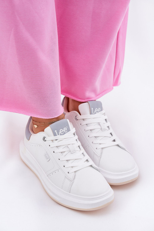 Sneakers modelio batai Moteriškos su platforma LEE NAOMI WOMEN LOW 50251012.06K baltos spalvos