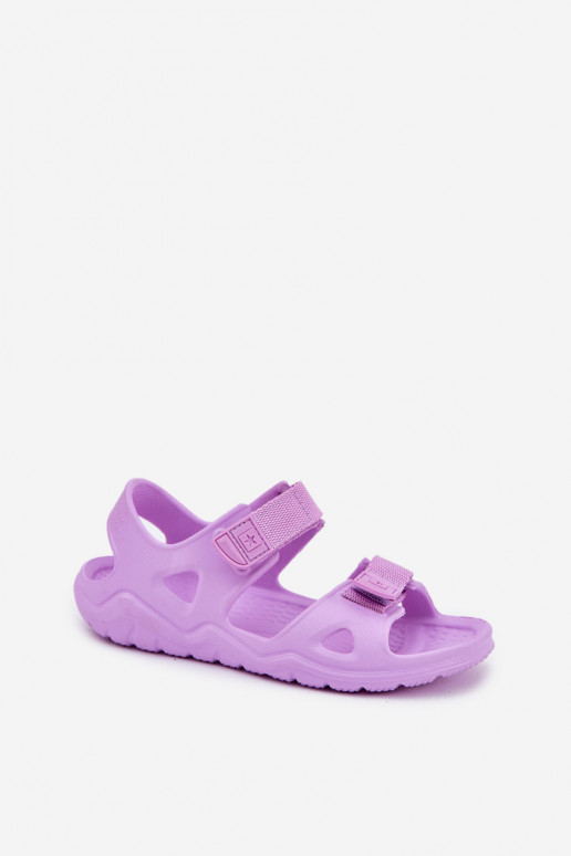 Lengvos šlepetės basutės Vaikiški Big Star RR374516 Violetinės spalvos