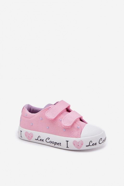 laisvalaikio batai Vaikiški su lipniais užsegimais Lee Cooper LCW-25-02-3265K rožinės spalvos