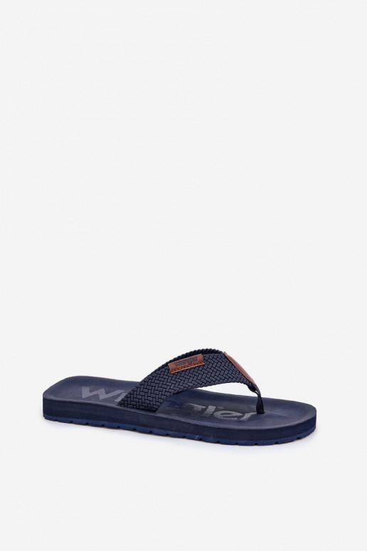 Šlepetės Šlepetės Vyrai WRANGLER ZANE FLIPFLOP MEN LOW 20251044.24H tamsiai mėlynos spalvos