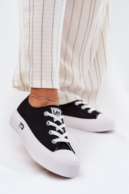 Laisvalaikio bateliai su platforma LEE ISLA C WOMEN LOW 50251001 juodos spalvos