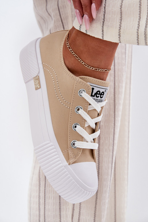Laisvalaikio bateliai su platforma LEE ISLA C WOMEN LOW 50251001 smėlio spalvos