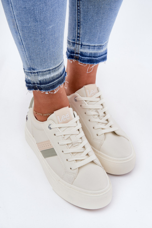 Sneakers modelio batai Moteriškos LEE LAYLA WOMEN LOW 50251003 Zgaszona Biel