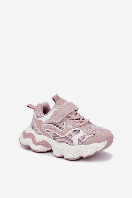 Sneakers modelio batai Vaikiški su masyviu padu rožinės spalvos Lianees