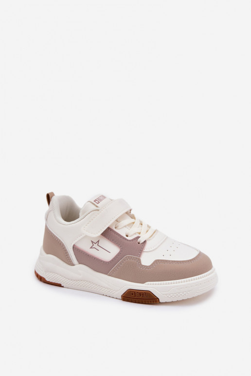 Lengva Sneakers modelio batai Vaikiški Big Star RR374055 smėlio spalvos