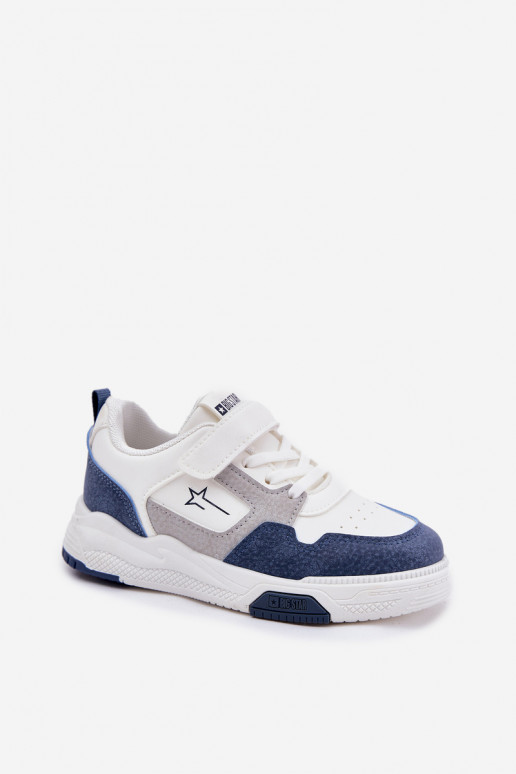 Lengva Sneakers modelio batai Vaikiški Big Star RR374053 Baltos-mėlynos spalvos
