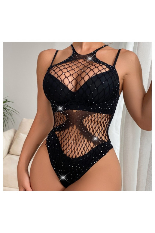TUBA BODYSTOCKING BODY KABARETKA STRÓJ baltos spalvosIZNA r.UNIWERSALNY BZN01