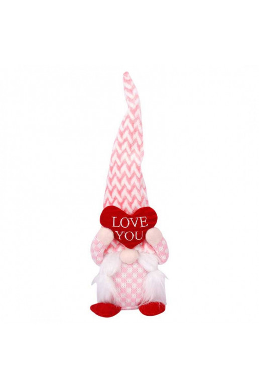 Nykštukas "Love you"   rožinės spalvos KSN60