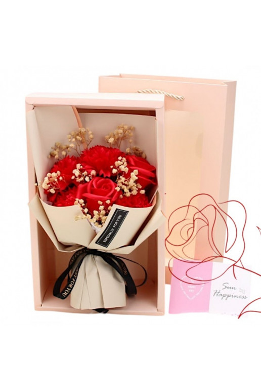 Bukiet zapachowych ów mydlanych su dėžute 6 vnt.  flower box BUK09CZE