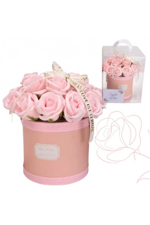 Flower box, bukiet zapachowych ów mydlanych su dėžute BUK08R