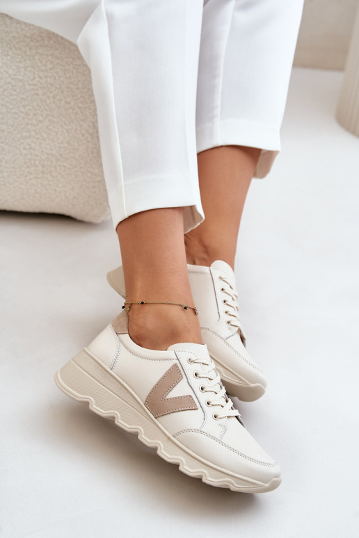 Oda sportiniai bateliai Moteriškos Vinceza 7918 smėlio spalvos