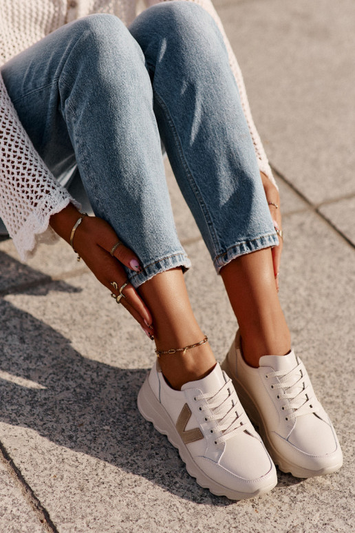 Oda sportiniai bateliai Moteriškos Vinceza 7918 smėlio spalvos