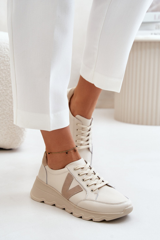 Oda sportiniai bateliai Moteriškos Vinceza 7918 smėlio spalvos