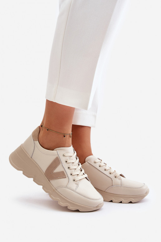 Oda sportiniai bateliai Moteriškos Vinceza 7918 smėlio spalvos