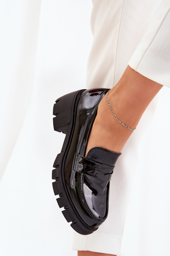 su lako efektu batai Moteriškos plačiu kulnu juodos spalvos Felonith