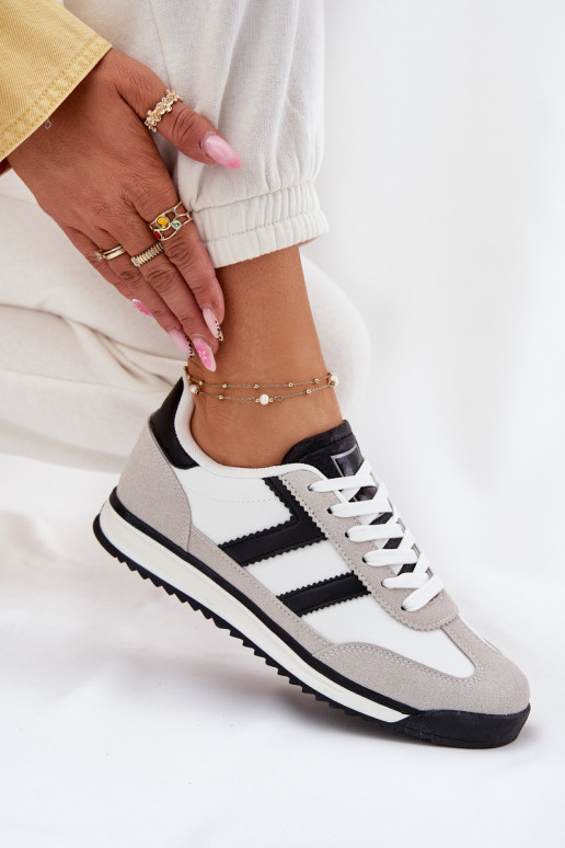 Žemas Sneakers modelio batai Moteriškos baltos spalvos Rulaana