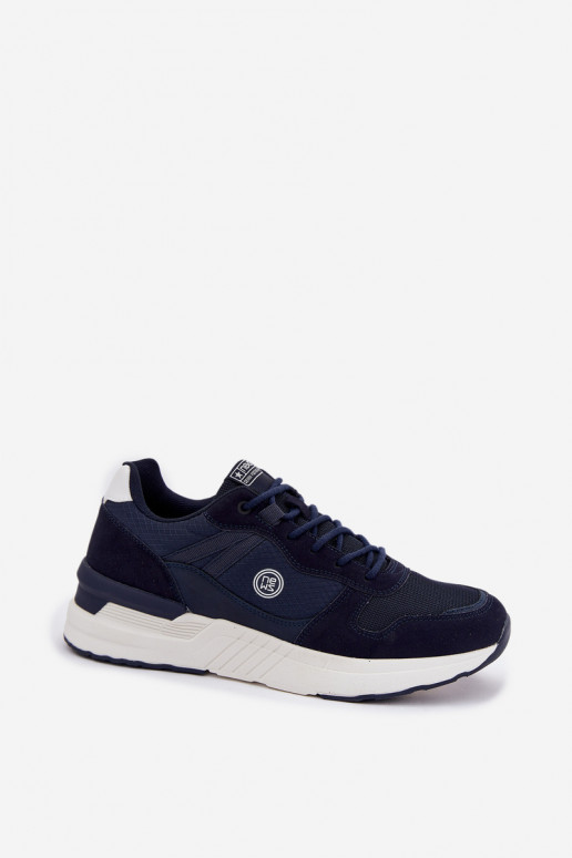 sportiniai bateliai Sneakers modelio batai Vyrai su platforma tamsiai mėlynos spalvos Hanirin