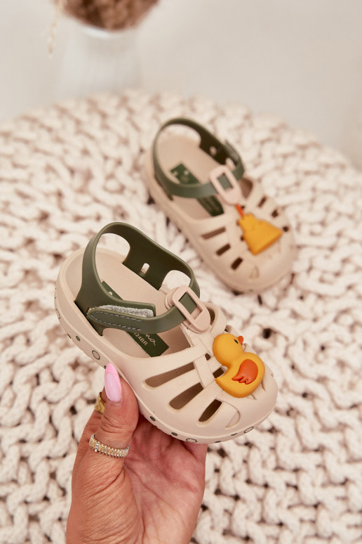 sandalai Vaikiški su lipniais užsegimais 83619 Ipanema Summer XV Baby smėlio spalvos
