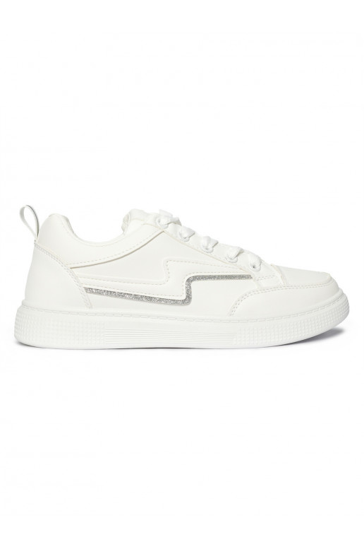 Moteriškos baltos spalvos Sneakers modelio batai