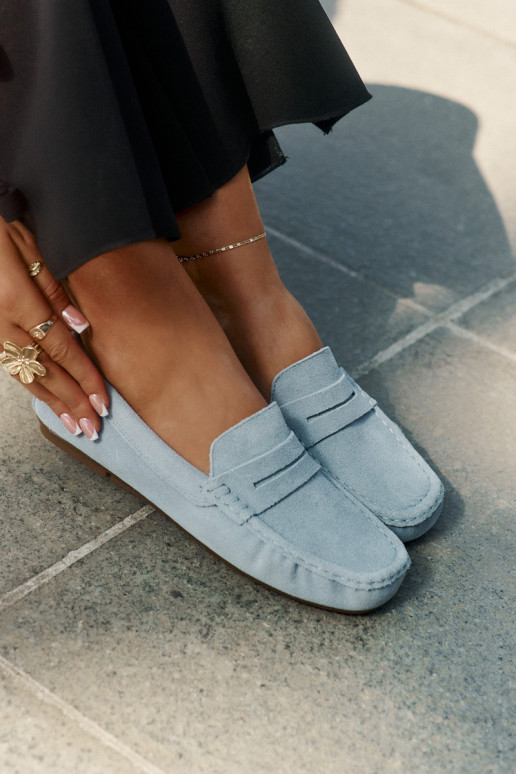 Zomšiniai mokasinai Big Star RR274943 mėlynos spalvos