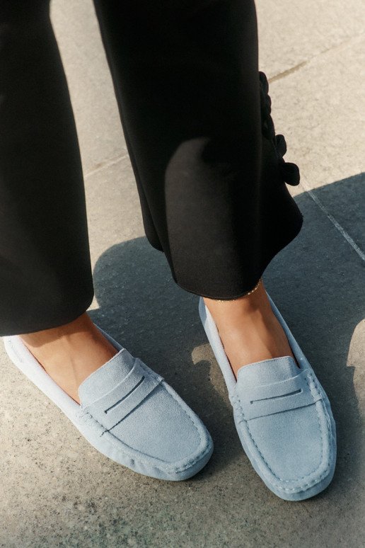 Zomšiniai mokasinai Big Star RR274943 mėlynos spalvos