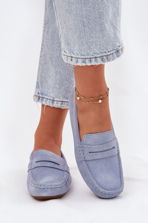 Zomšiniai mokasinai Big Star RR274943 mėlynos spalvos