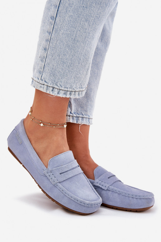 Zomšiniai mokasinai Big Star RR274943 mėlynos spalvos