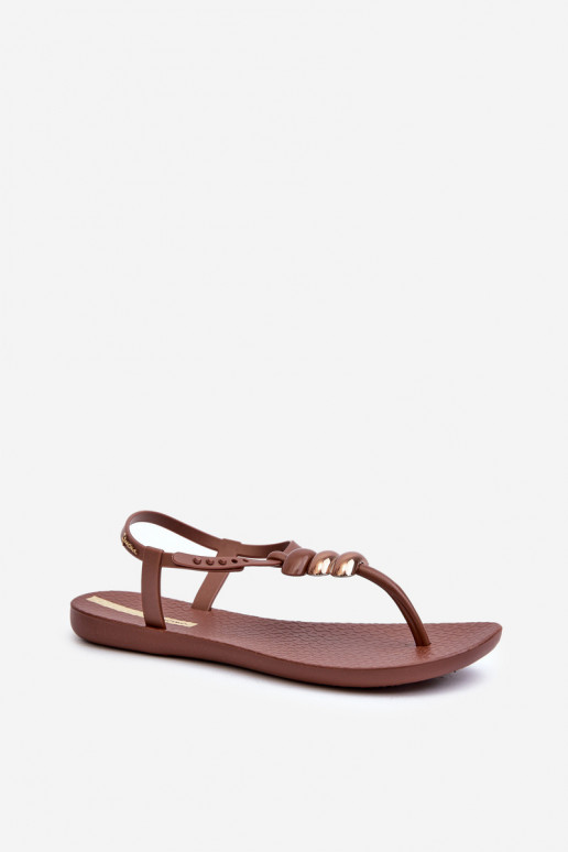 Moteriškos Lygiapadės basutės Šlepetės 83507 Ipanema Class Blown Up Sandal Fem rudos spalvos
