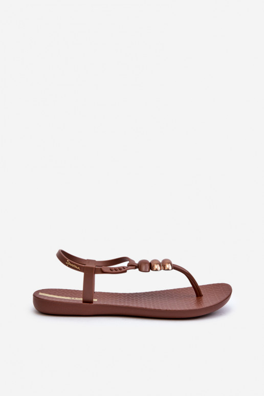 Moteriškos Lygiapadės basutės Šlepetės 83507 Ipanema Class Blown Up Sandal Fem rudos spalvos