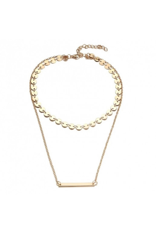 Kaklo papuošalas Blaszka choker aukso N584Z