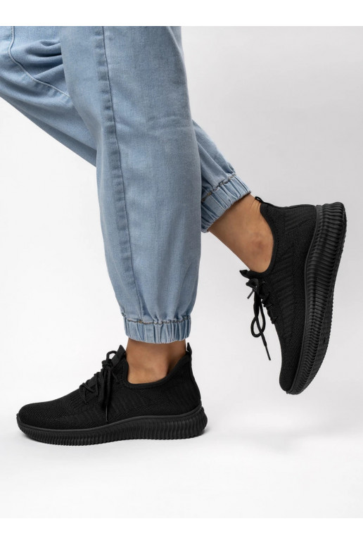 Moteriškos Sneakers modelio batai LINA BLACK Minimalizm i Komfort na Co Dzień